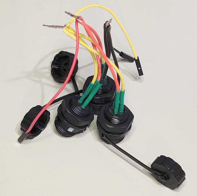 1-Wire connectors with rat-tail splices