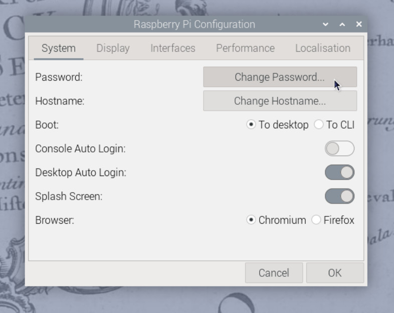 Raspberry Pi Configuration