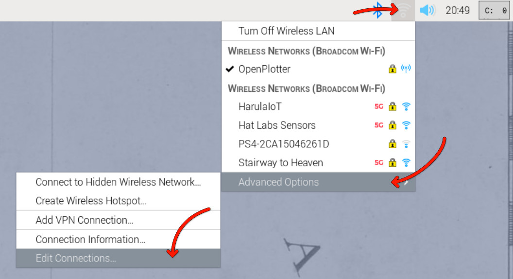 Networking Menu