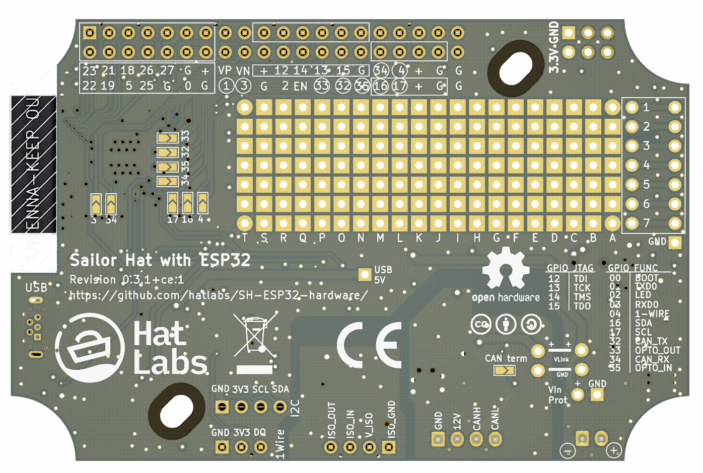 SH-ESP32 rendering, bottom