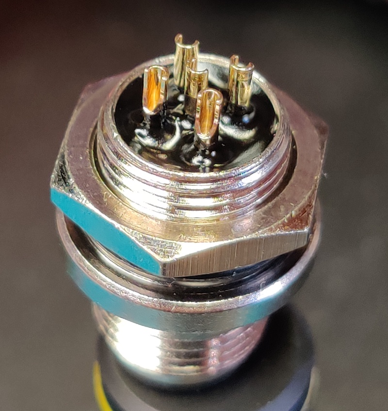 M12 panel connector pins