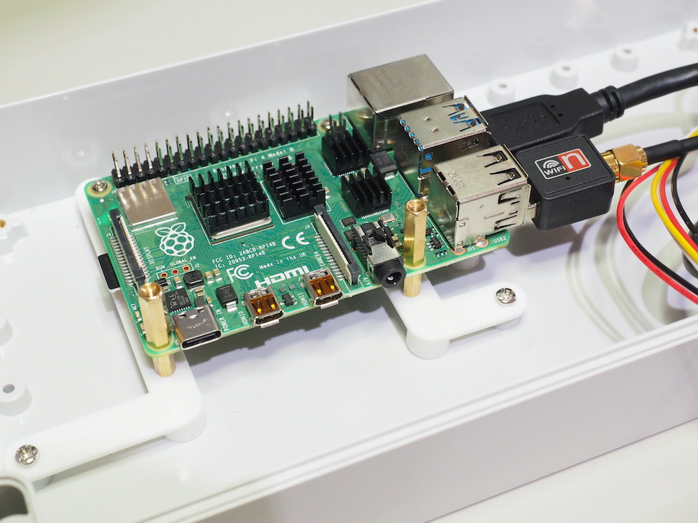 Raspberry Pi mounted